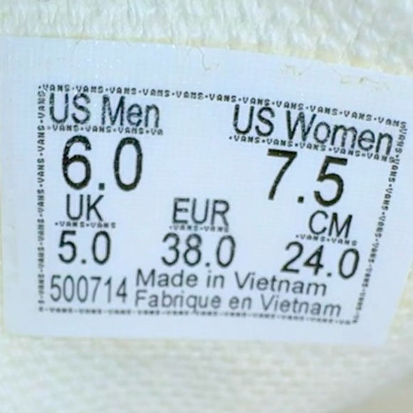 Vans Classic Slip-On sneakers pewter and true white checkerboard colorway Sz 7.5 - Picture 9 of 11